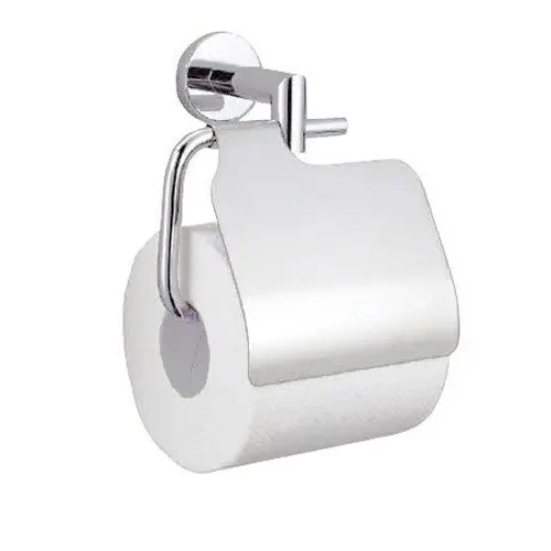 Держатель для туалетной бумаги с крышкой LINE Nofer 16500.W белый